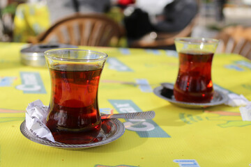 glass of Turkish tea