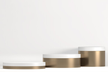 The Stage podium for products decoration suitable .3D rendering