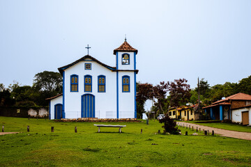 Fototapeta na wymiar church in the district of Extraction, city of Diamantina, State of Minas Gerais, Brazil