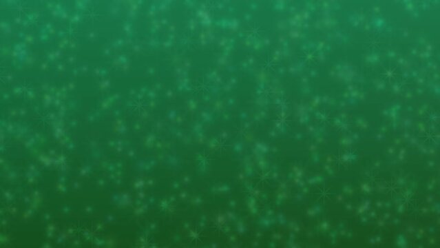 Motion graphics. Abstract background of forest green colors with bokeh