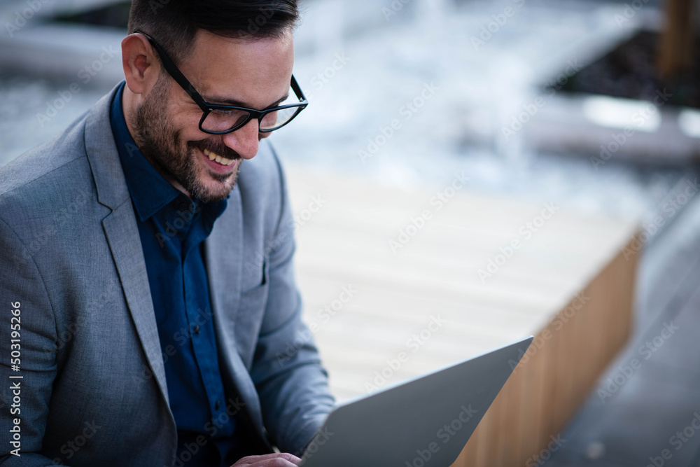 Wall mural business man portrait