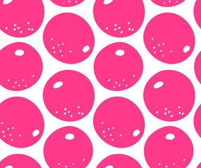 Funny fruits. Summer design with colourful fruits. Abstract orange fruits in hand-drawn doodle style. Vector creative fruit texture. Great for fabric, textile, paper and printing.