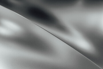 Silver matte metallic texture with a diagonal bend