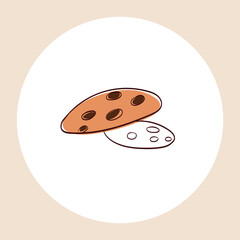 Vector hand-drawn illustration of cookies