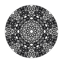 Hand drawn mandala. decoration in ethnic oriental  doodle ornament.