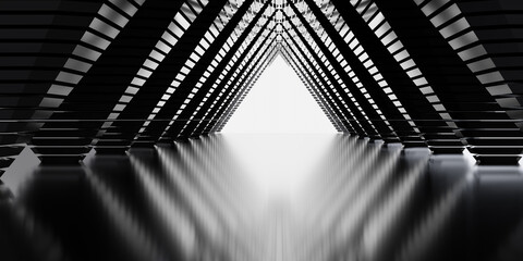 3D Illustration. Abstract Background. Minimal black Geometric Wallpaper. 3d Rendering of Modern Geometric Wallpaper. dark background.