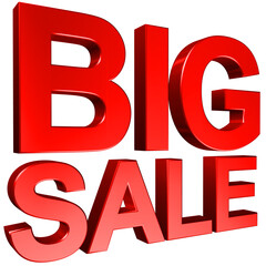 Big Sale 3D Business Text Illustration