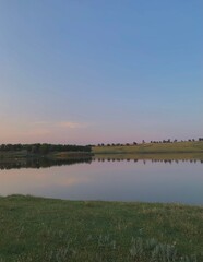 landscape with river and sky