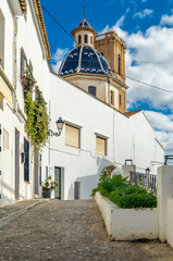 Fototapeta na wymiar Church in the village of Altea, Spain