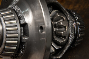 Differential removed from modern automatic transmission for future repairs