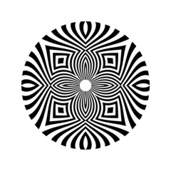 Abstract decorative geometric circle pattern.