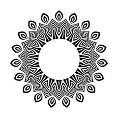 Abstract decorative geometric circle pattern.
