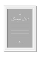 白いフレーム素材（タテ）