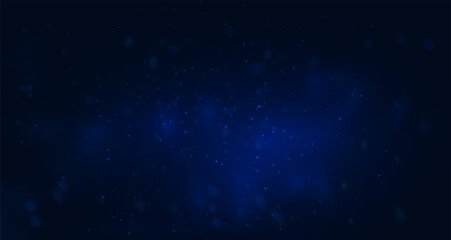 Obraz premium Magic light background with snowflakes. Abstract holiday backdrop.