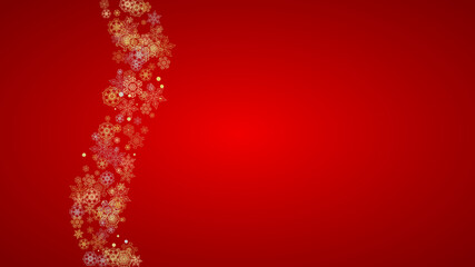 Christmas and New Year snowflakes