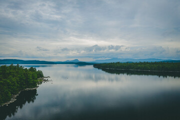 Fototapeta na wymiar Sebec Lake Maine