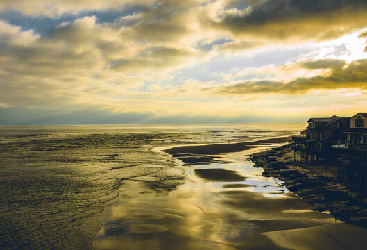 sunset on the beach