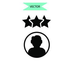 Employee skills icons  symbol vector elements for infographic web