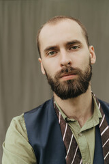 Obraz premium bearded man in a classic suite