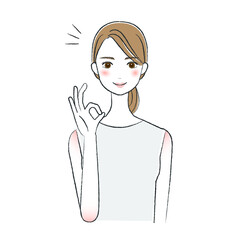 女性　美容　スキンケア　イラスト