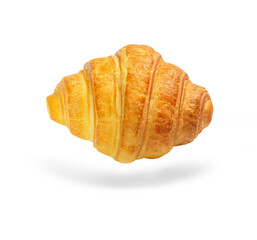 Croissant on a white background with a shadow