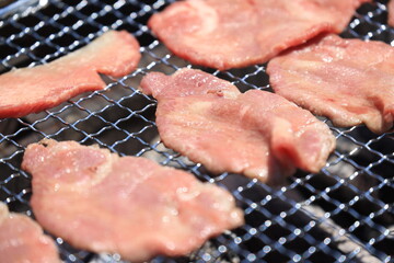 牛タンの炭火焼（バーベキュー）