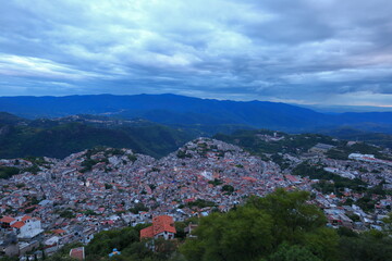 landscape in Taxco city, Mexico 