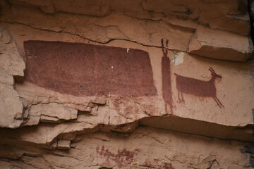 ancient pictographs rock art in Utah