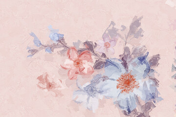 Elegant and beautiful flower illustration