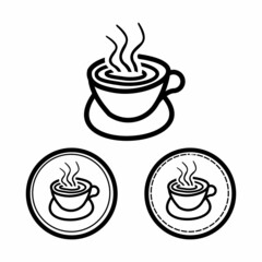 Unique Coffee Cup Logo