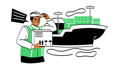 International logistics concept