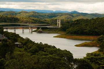 BRIDGE OVER RIVER INTHE FOREST