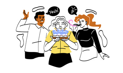 Preparing for birthday party