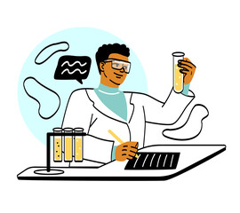 Scientific researches concept