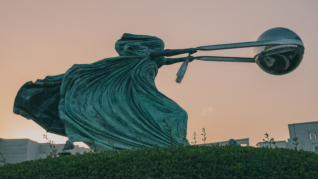 The Force of Nature sculpture by Lorenzo Quinn in Katara Cultural Village in Doha
