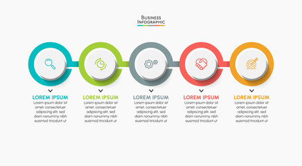 Business data visualization. timeline infographic icons designed for abstract background template milestone element modern diagram process technology digital marketing data presentation chart Vector