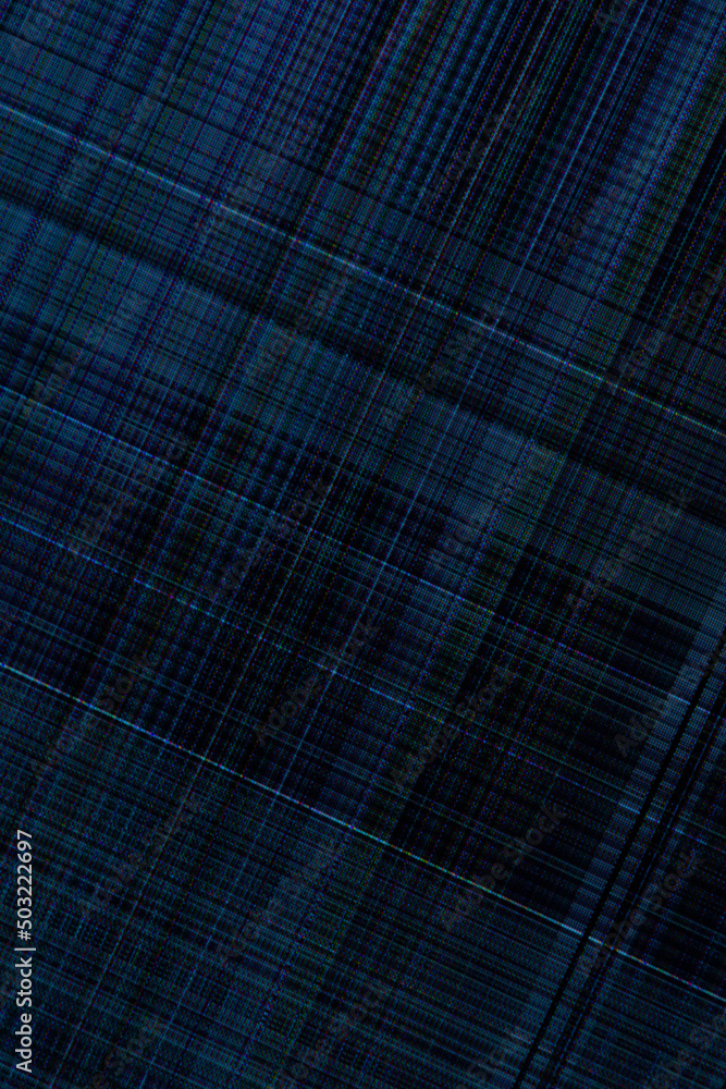 Poster dark abstract digital background: damaged screen matrix with interference of monitor and camera matr