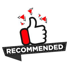 Best price, best choice, recommended illustration banners vector.