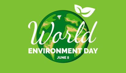 world environament  day banner poster design vector illustration