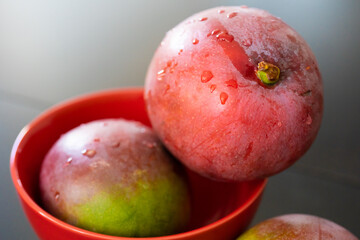 Organic Fresh Red Mangoes ready to eat