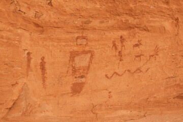 Pictograph in a cave