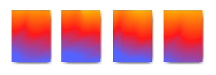 Obraz premium collection of colorful gradient background cover flyers are used for backgrounds, posters, banners,