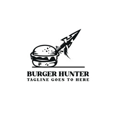 Spear Burger Logo Template