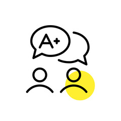 Online education using chats and video calls. Pixel perfect, editable stroke line art icon