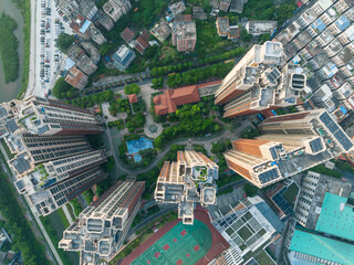 Aerial view of landscape in shenzhen, China