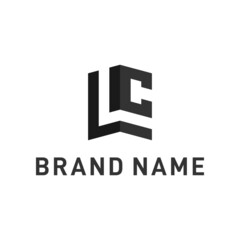 Initial LC Monogram Logo Design Inspiration