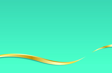 Abstract background with gold wavy lines