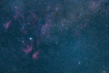 はくちょう座Γ星付近の空