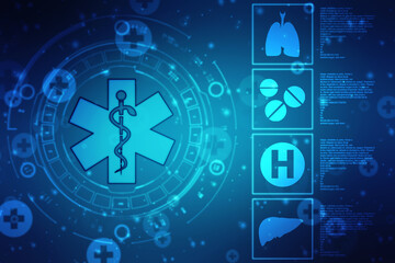 Medical and Health care concept background, Medical Science, Biotechnology concept background