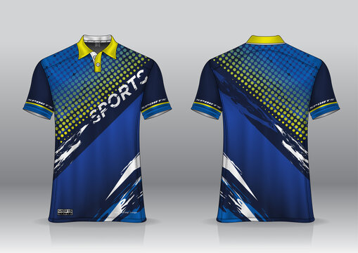 sublimation polo shirt design front and back